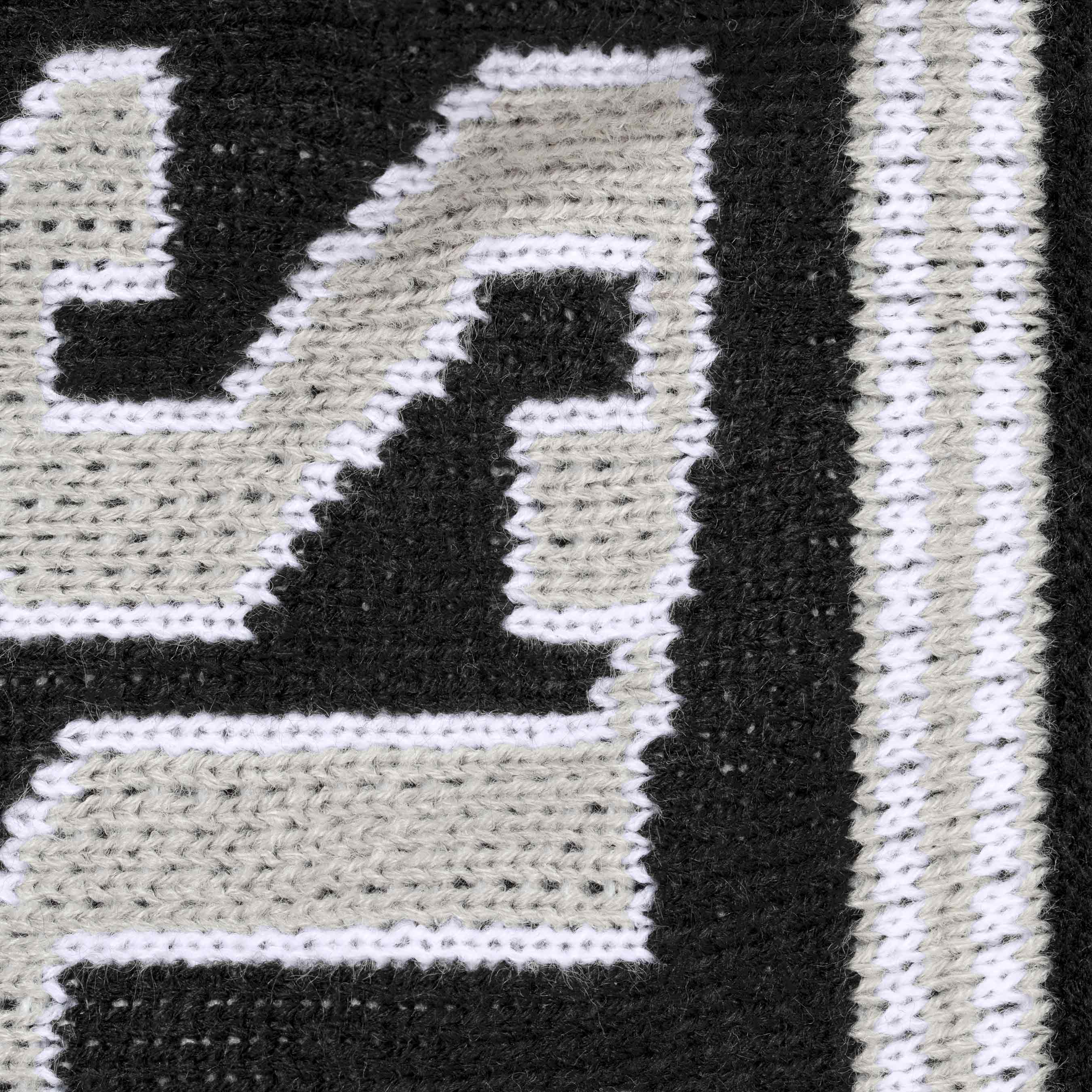 Jacquard Sleeve Half Zip Sweater view 9